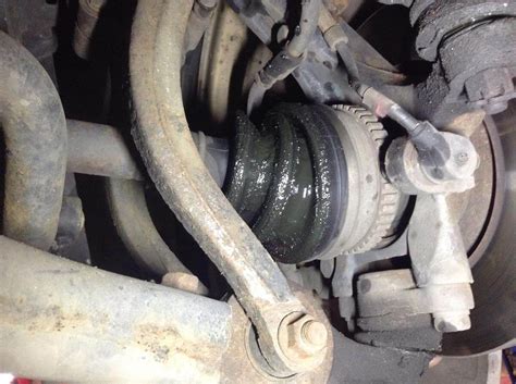 cv axle leaking fluid