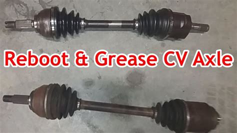 cv axle slinging grease